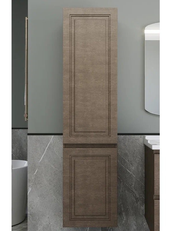 Шкаф-пенал для ванной Caprigo Wales 40 L шоколадный орех