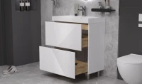 Мебель для ванной комнаты Velvex Edge 70.2Y напольная, белая