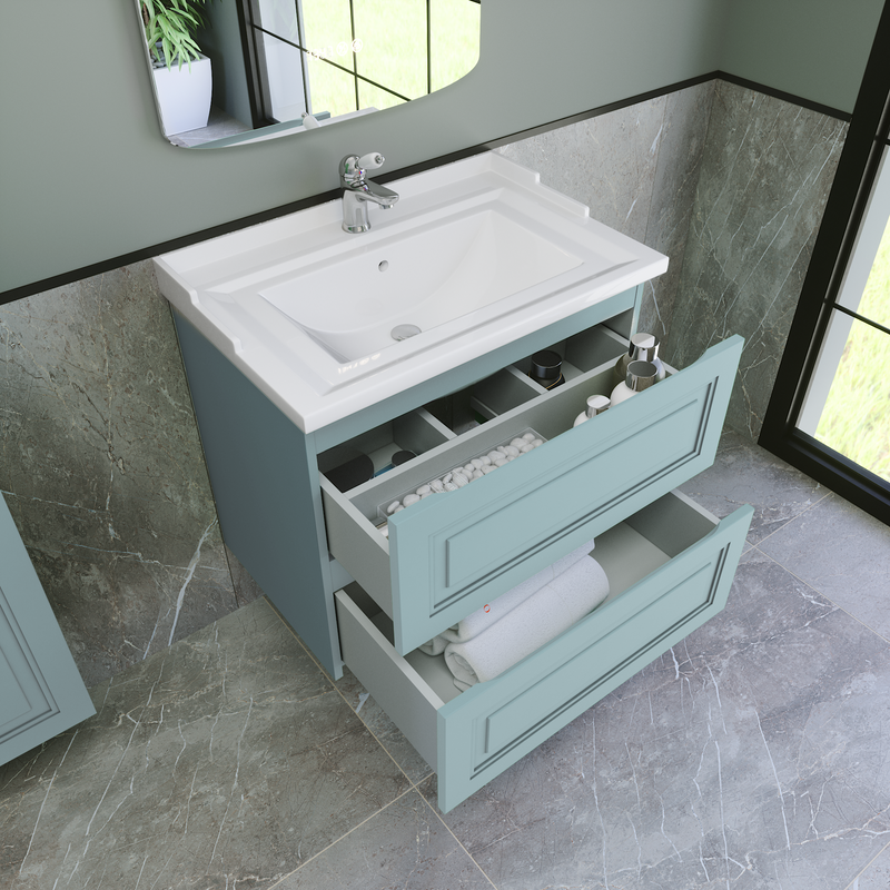 Тумба с раковиной Caprigo Wales 70 антарктида