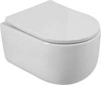 Унитаз подвесной BelBagno Soft BB084CH-TOR безободковый, крышка BB2031SC с микролифтом