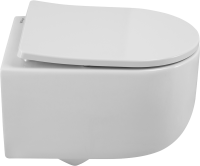 Унитаз подвесной BelBagno Soft BB084CH-TOR безободковый, крышка BB2031SC с микролифтом