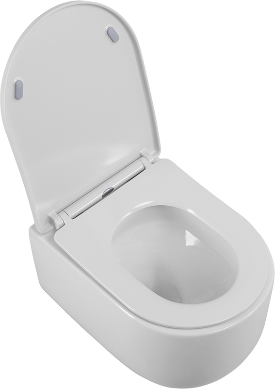 Унитаз подвесной BelBagno Soft BB084CH-TOR безободковый, крышка BB2031SC с микролифтом