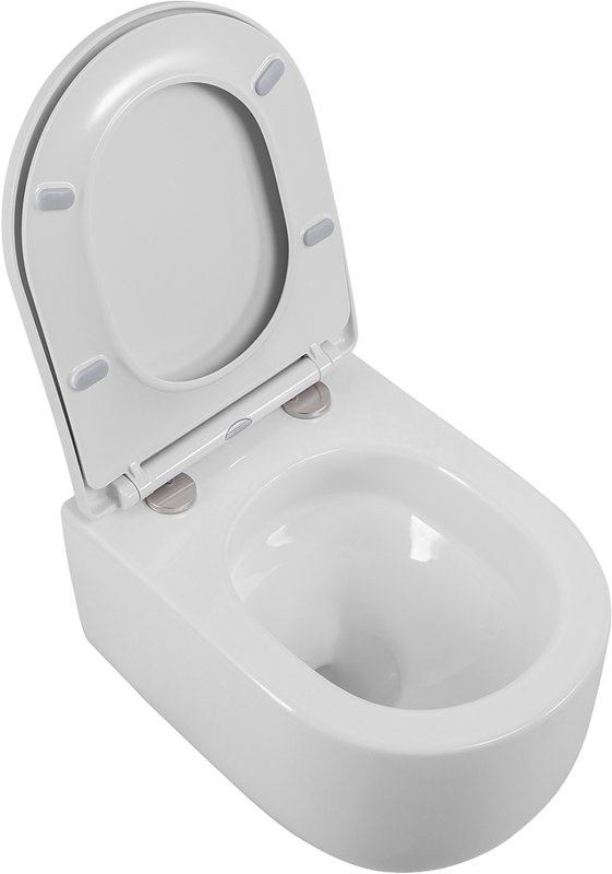 Унитаз подвесной BelBagno Soft BB084CH-TOR безободковый, крышка BB2031SC с микролифтом