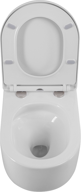 Унитаз подвесной BelBagno Soft BB084CH-TOR безободковый, крышка BB2031SC с микролифтом