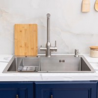 Мойка кухонная Melana ProfLine R6050H в комплекте с дозатором и коландером, сатин