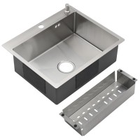 Мойка кухонная Melana ProfLine R6050H в комплекте с дозатором и коландером, сатин