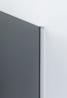 Душевой уголок Cezares Slider R 2 90/100 Grigio Cr профиль хром, стекло серое