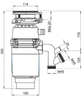 Измельчитель отходов Granula R600 графит Измельчитель отходов Granula R600 графит