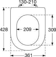 Унитаз-компакт напольный Villeroy & Boch Hommage 666210R1 крышка-сиденье 8809S1R1 с микролифтом, бачок 772111R1