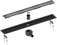 Душевой трап (лоток) Timo Drain Systems DS230107/03 700 вставка lines, черный