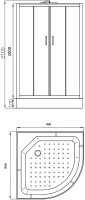 Душевая кабина Parly Classic Эконом EC931 90x210, с поддоном