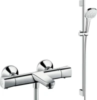 Термостатический смеситель Hansgrohe Ecostat universal 13123000 + Душевой гарнитур Hansgrohe Croma Select E Multi 26590400