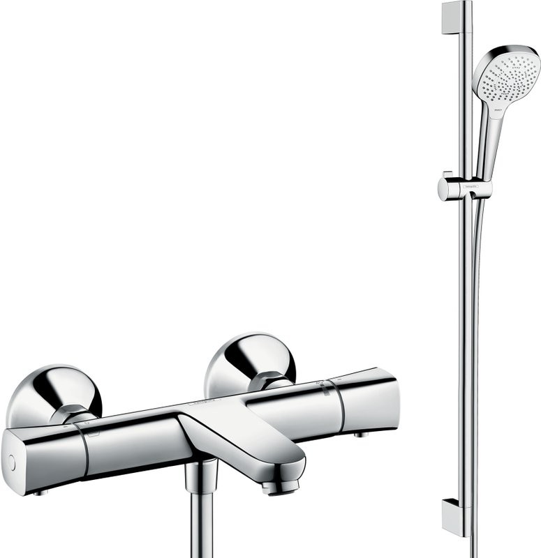 Термостатический смеситель Hansgrohe Ecostat universal 13123000 + Душевой гарнитур Hansgrohe Croma Select E Multi 26590400