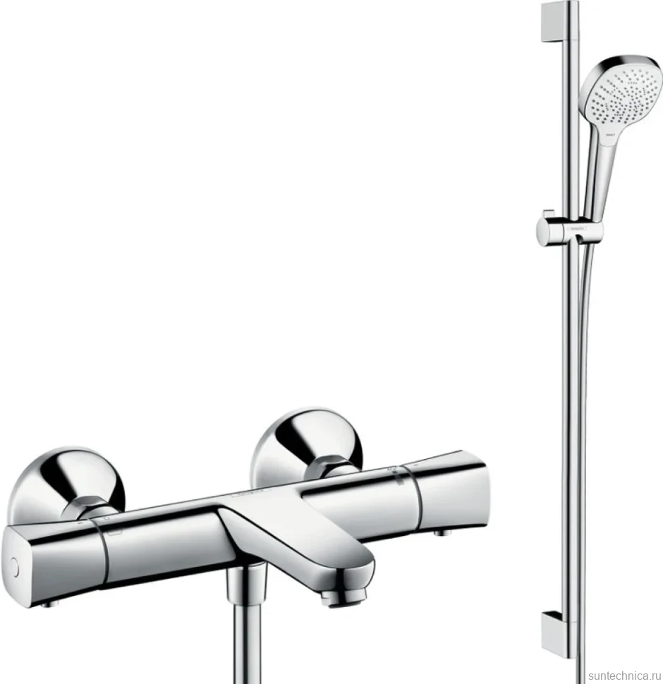 Термостатический смеситель Hansgrohe Ecostat universal 13123000 + Душевой гарнитур Hansgrohe Croma Select E Multi 26590400