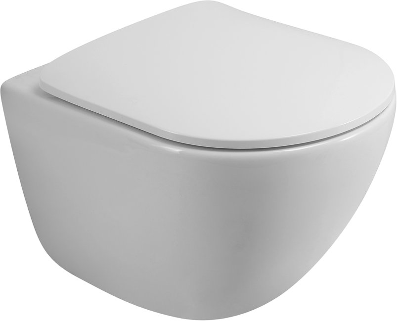 Унитаз подвесной BelBagno Amanda BB051CHR безободковый, крышка BB051-2SC с микролифтом