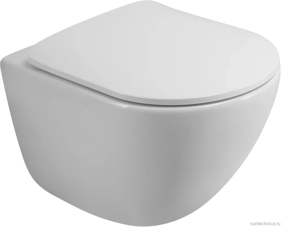 Унитаз подвесной BelBagno Amanda BB051CHR безободковый, крышка BB051-2SC с микролифтом