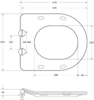Унитаз подвесной BelBagno Amanda BB051CHR безободковый, крышка BB051-2SC с микролифтом