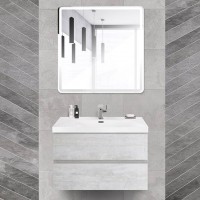 Мебель для ванной комнаты Cezares Molveno 46 80 legno bianco, с раковиной Cezares CZR-MIL-80-LVB