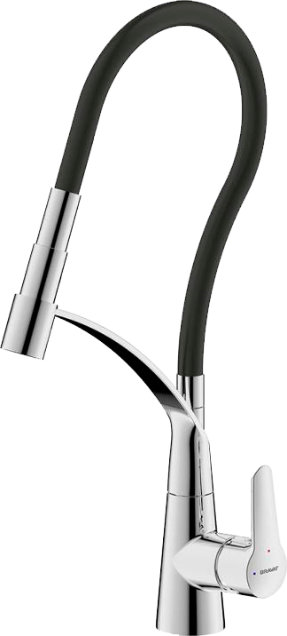 Смеситель для кухни Bravat F7420453CP хром, с гибким изливом