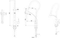 Смеситель для кухни Bravat F7420453CP хром, с гибким изливом
