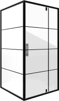 Душевой уголок Niagara Nova NG-0290-08 BLACK 90x90, квадратный, черный