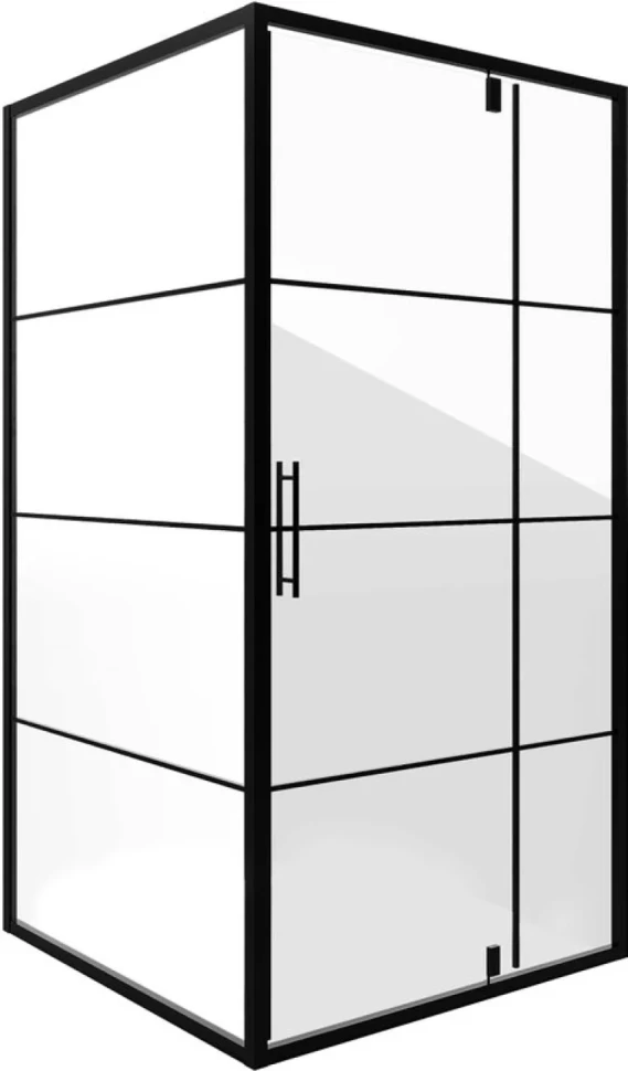 Душевой уголок Niagara Nova NG-0290-08 BLACK 90x90, квадратный, черный