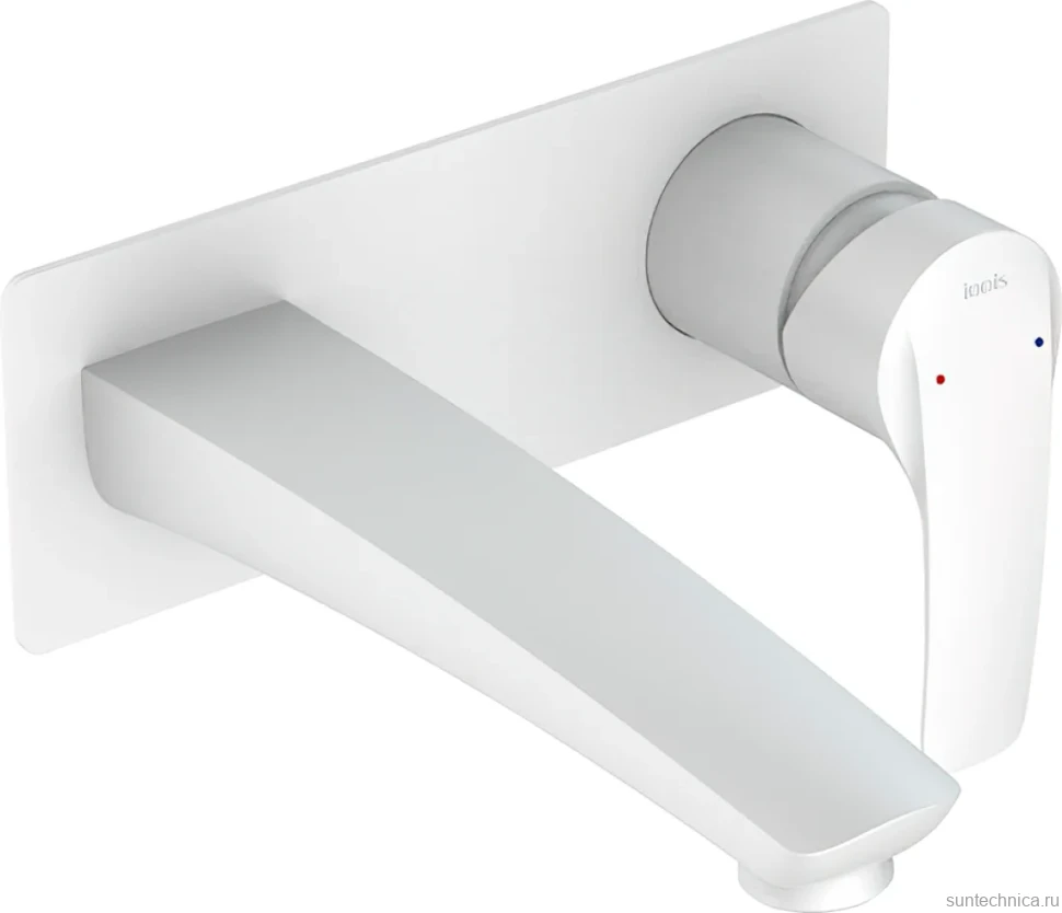 Смеситель для раковины IDDIS Ray RAYWT00i65 С ВНУТРЕННЕЙ ЧАСТЬЮ  белый
