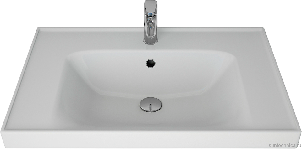 Мебель для ванной комнаты Lemark Veon mini 70 белая глянцевая, 1 ящик