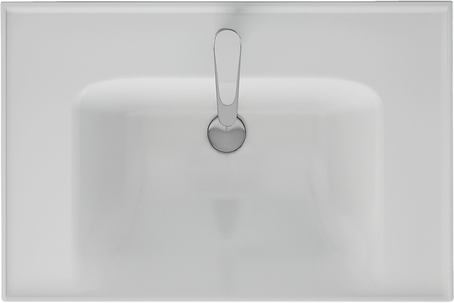 Мебель для ванной комнаты Lemark Veon mini 70 белая глянцевая, 1 ящик