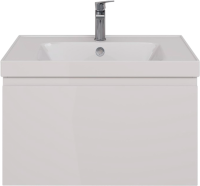 Мебель для ванной комнаты Lemark Veon mini 70 белая глянцевая, 1 ящик