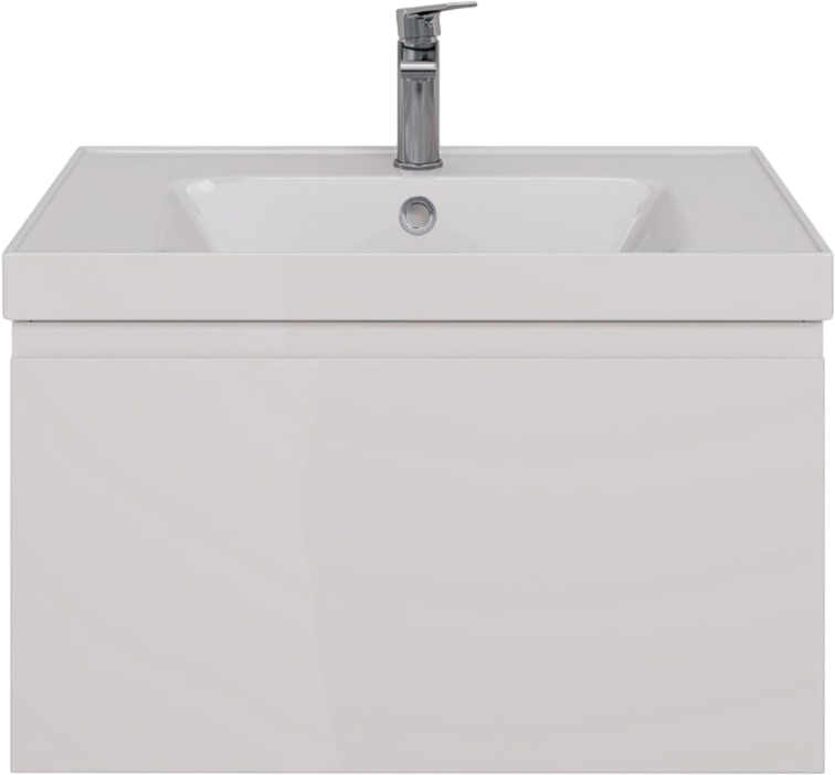 Мебель для ванной комнаты Lemark Veon mini 70 белая глянцевая, 1 ящик