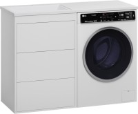 Тумба с раковиной Brevita Grafit 60 L, под стиральную машину, раковина Гавана
