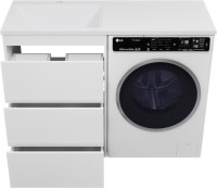 Тумба с раковиной Brevita Grafit 60 L, под стиральную машину, раковина Гавана
