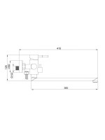 Смеситель с длинным изливом для ванны РМС Sus125 SUS125-006EP Смеситель с длинным изливом для ванны РМС Sus125 SUS125-006EP