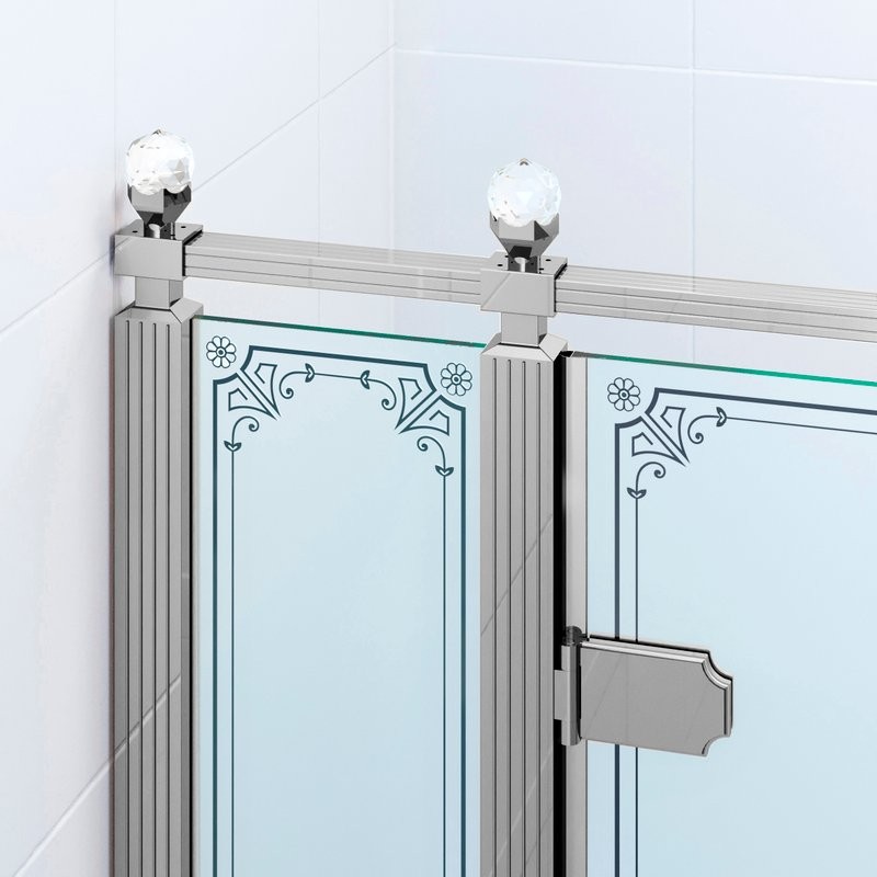 Душевой уголок Ambassador Royal 18015110-L 120х80 см, профиль хром