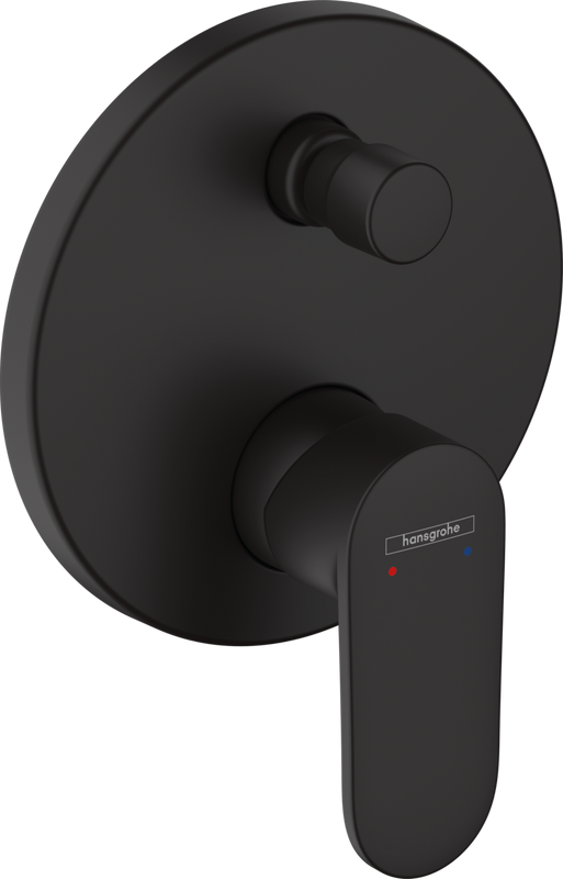 Встраиваемый смеситель для душа и ванны Hansgrohe Vernis Blend 71466670 матовый черный