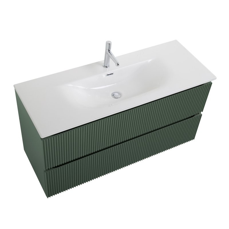 Мебель для ванной комнаты BelBagno Uno 120 подвесная, 2 ящика, матовая еловая