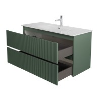 Мебель для ванной комнаты BelBagno Uno 120 подвесная, 2 ящика, матовая еловая