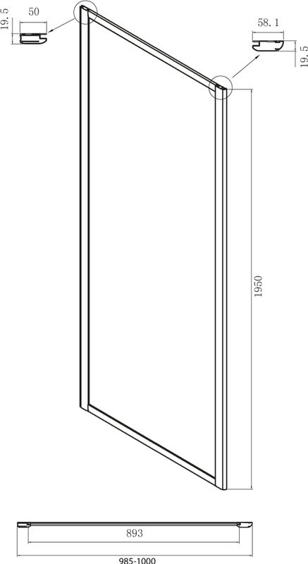 Душевой уголок Ambassador Forsa 17021102NX-100NX 110х100 см