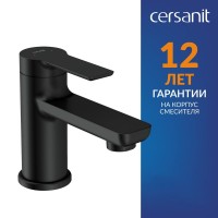 Смеситель для раковины Cersanit Вайб (Vibe) 68926 матовый черный Смеситель для раковины Cersanit Вайб (Vibe) 68926 матовый черный