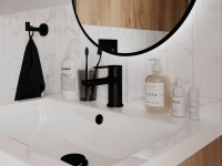 Смеситель для раковины Cersanit Вайб (Vibe) 68926 матовый черный Смеситель для раковины Cersanit Вайб (Vibe) 68926 матовый черный