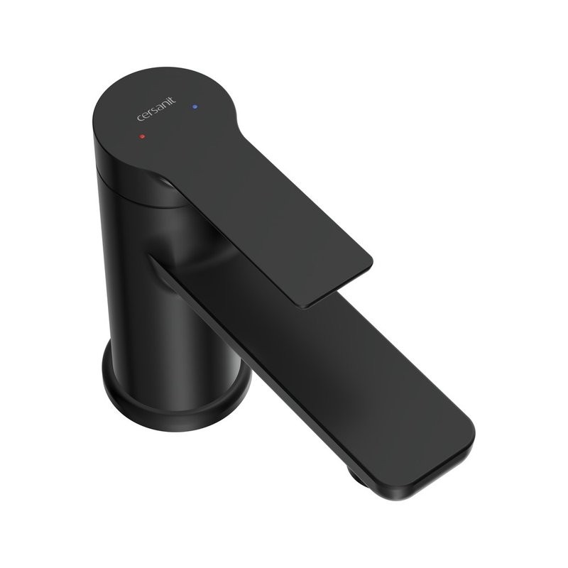 Смеситель для раковины Cersanit Вайб (Vibe) 68926 матовый черный