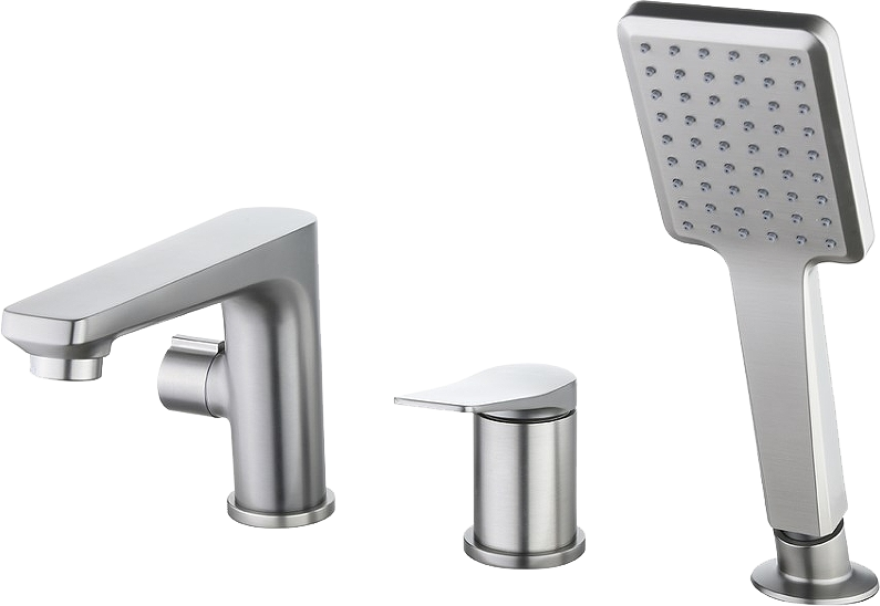 Смеситель на борт ванны Lemark Bronx LM3745GM графит