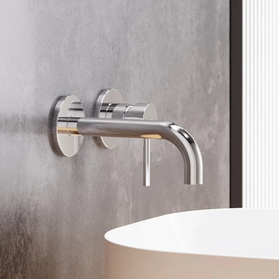 Смеситель для раковины Damixa Scandinavian Pure 360260000 С ВНУТРЕННЕЙ ЧАСТЬЮ хром