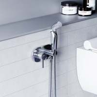 Гигиенический душ Damixa RedBlu Option 212000000 со смесителем, С ВНУТРЕННЕЙ ЧАСТЬЮ