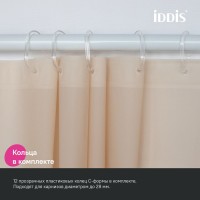 Штора для ванной IDDIS Promo P01PE18i11 200х180, бежевая