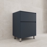 Тумба под раковину без столешницы Style Line Лима Plus 60 напольная, эмаль, графит