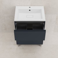 Тумба под раковину без столешницы Style Line Лима Plus 60 напольная, эмаль, графит