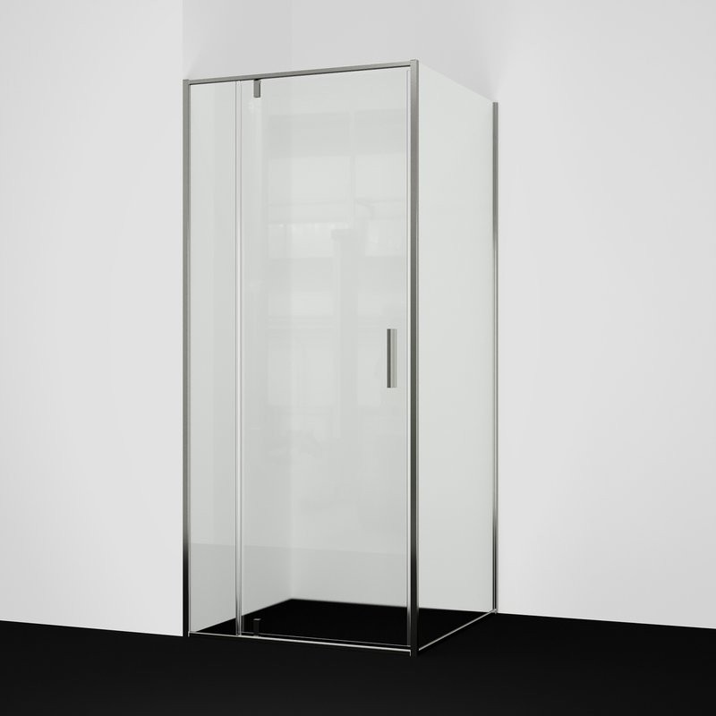 Душевой уголок Wasserkraft Spree 14P 90х90 см, профиль никель, стекло прозрачное