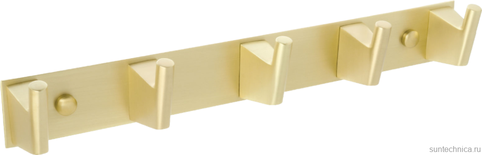 Крючок Fixsen Trend Gold 99005-5 матовое золото, 5 крючков